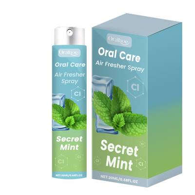 Secret Mint Oral Care Air Fresher Spray, Remove Coffee Stains And Whiten For Healthy Teeth - Korvel