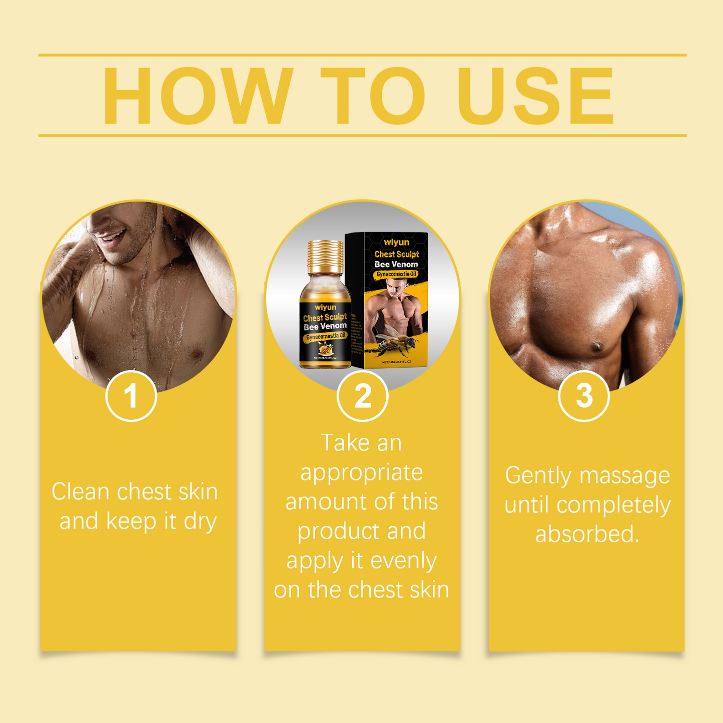 Men's Hydrating Chest Massage Oil