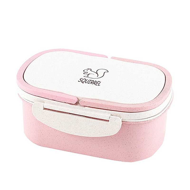 Premium Wheat Straw Bento Lunch Box - 2 Layer Design