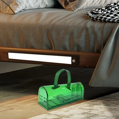 2PCS Plastic Mousetrap Bedroom Kitchen Warehouse Mousetrap With Handle Easily Catch Rats High Sensitive Pedal Trap - Korvel
