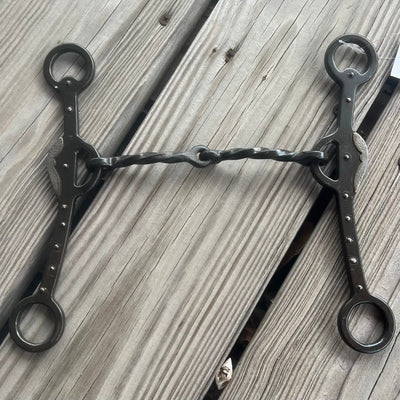 Elegant Slow Twist Bridle Bit with Silver Accents - Korvel