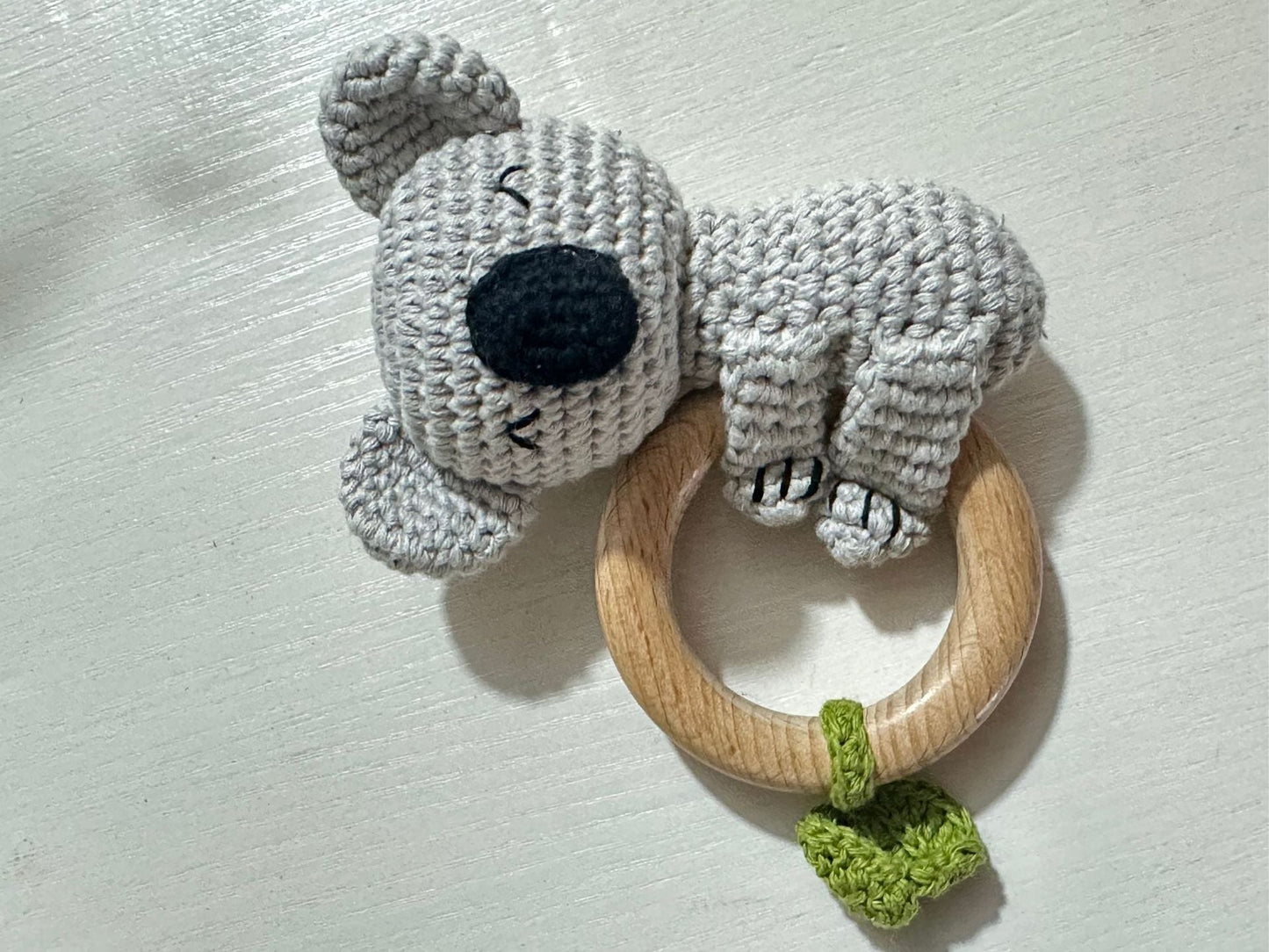 Carving Name Baby Soothing Bell Newborn Gift Bath Gift Knitted Cartoon Doll - Korvel