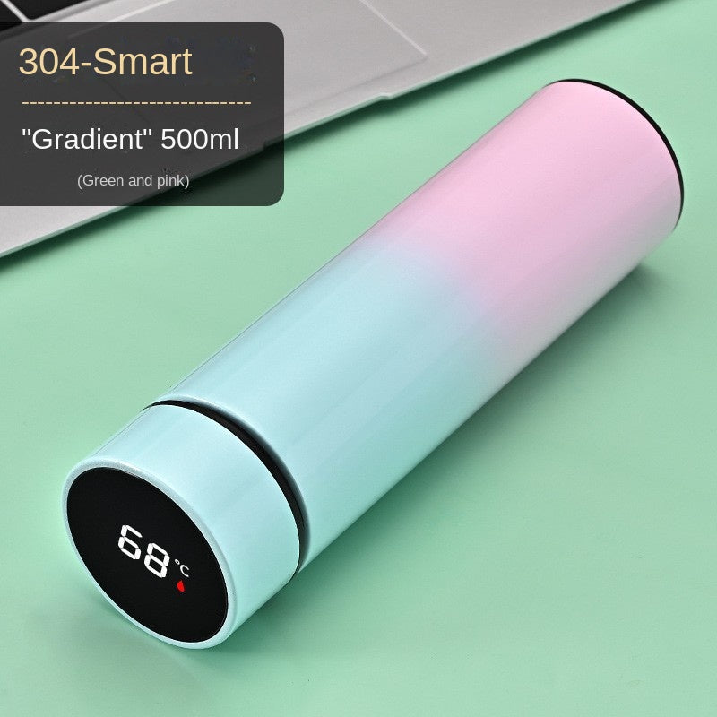 Smart Temperature Measurement Insulated Cup 304 Stainless Steel Water Cup Portable Home Cup Gift Cup Wholesale Engraving - Korvel