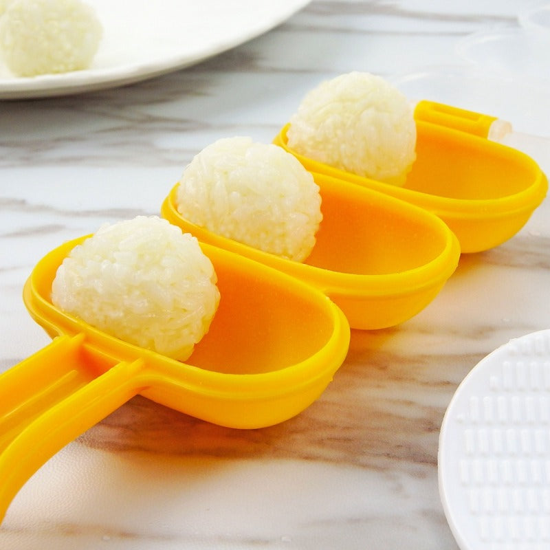 Food grade pp baking tool wobbly meatball artifact cartoon children's sushi Rice and vegetable roll mold - Korvel