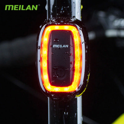 Bicycle Intelligent Brake Tail Light X6 Brake Induction 7-Speed Flashing Riding Warning Night Riding Light - Korvel