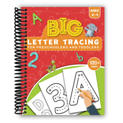 Engaging Big Letter Tracing Workbook for Preschoolers (Spiral Bound) - Korvel