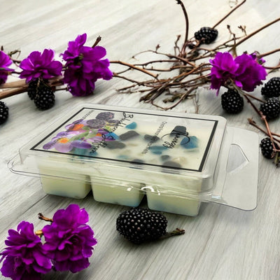 Enchanting Blackberry Saffron Crystal-Infused Coconut-Soy Wax Melts - Korvel