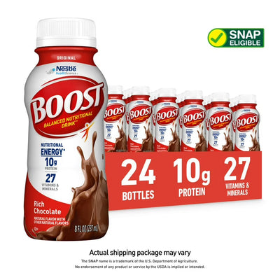 Boost High Protein Nutritional Shake, Rich Chocolate - 24 Pack