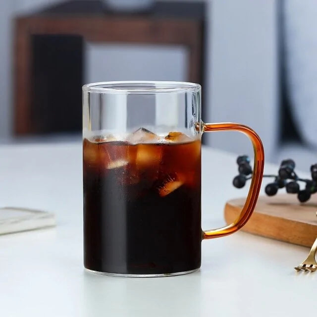 Taza de Vidrio Transparente Elegante para Cualquier Bebida