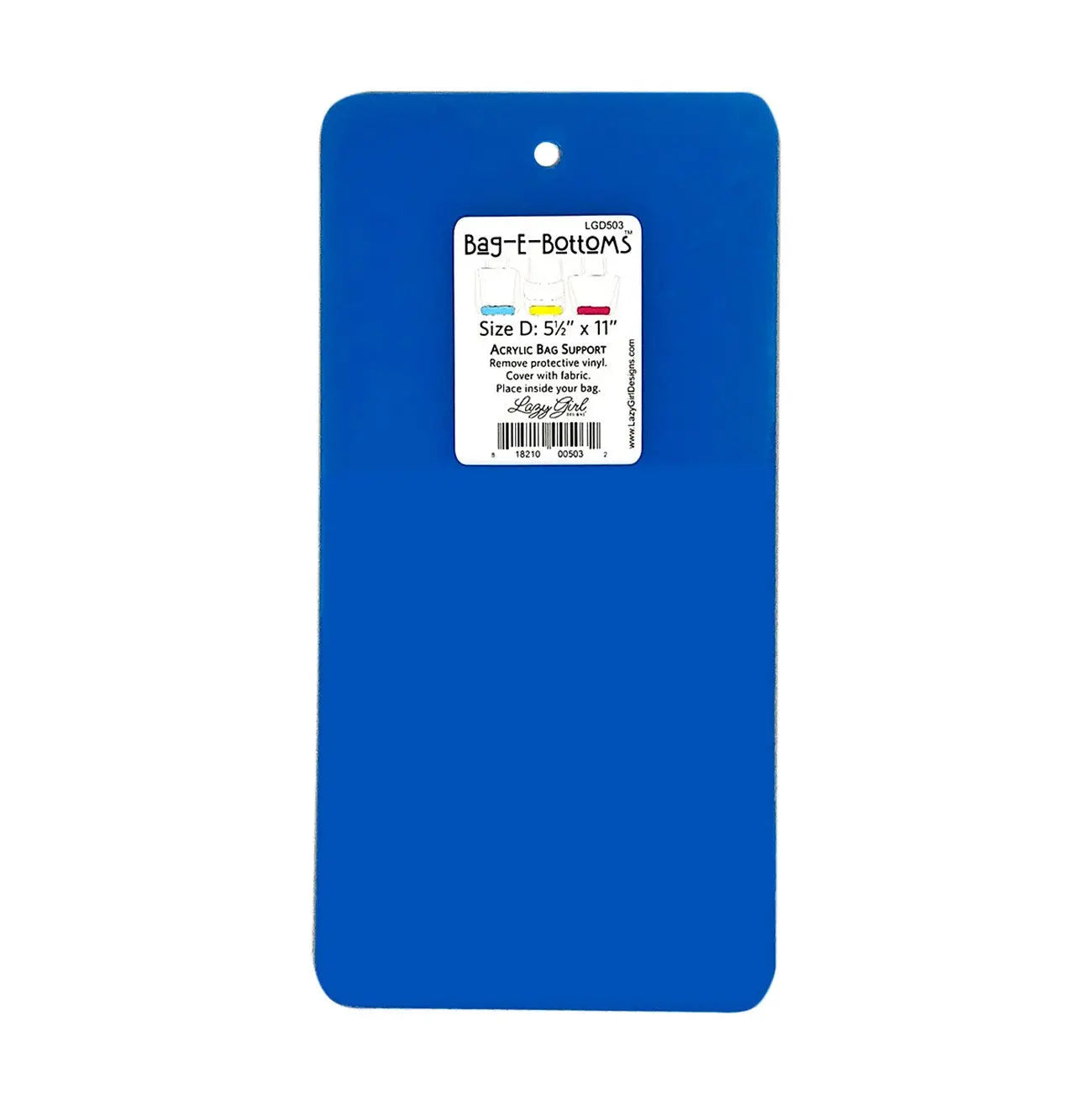 Bag-E-Bottoms Size D - 5.5in x 11in Acrylic Support