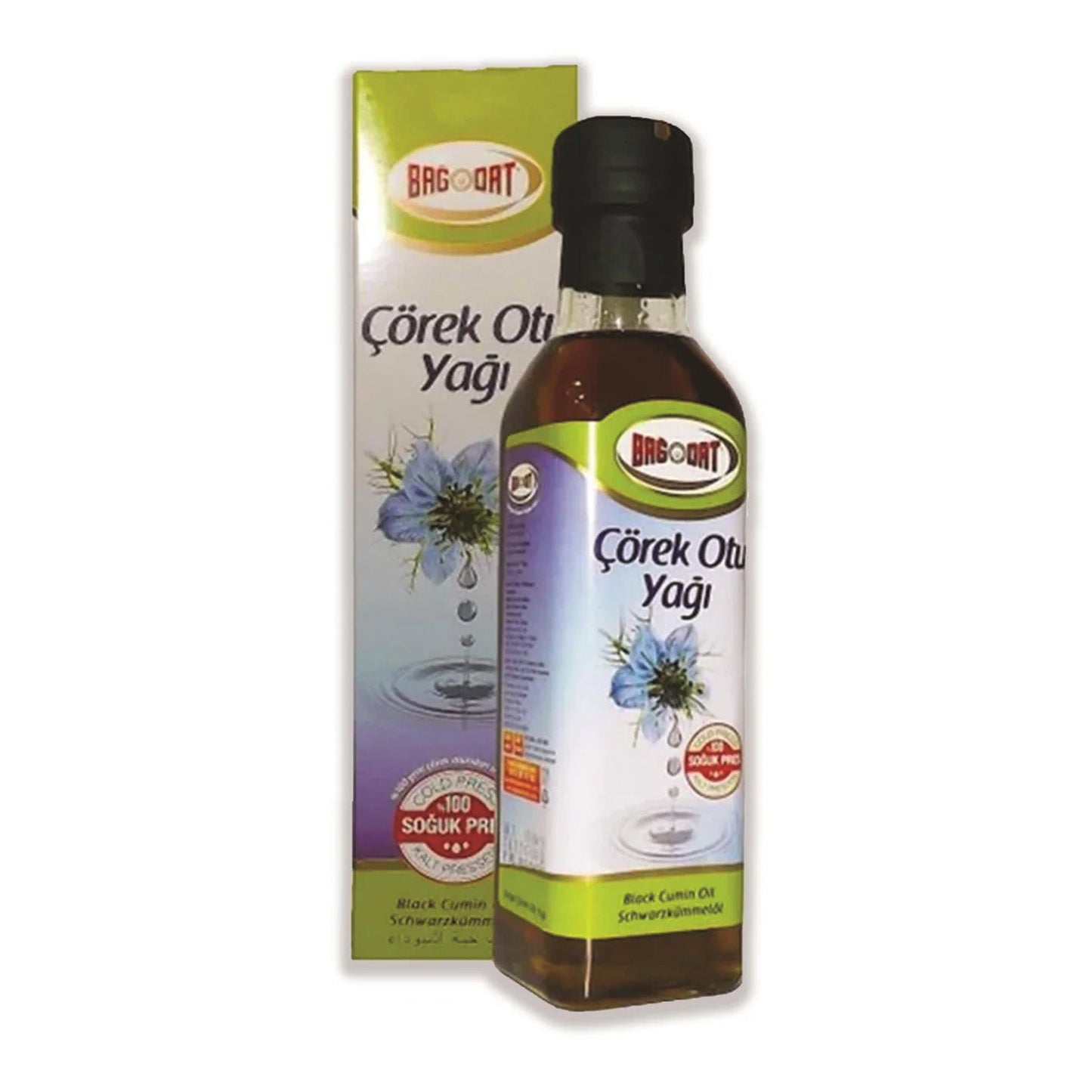 Bagdat Black Cumin Oil 250 ml (8.5 fl oz) – Cold-Pressed Nigella Sativa