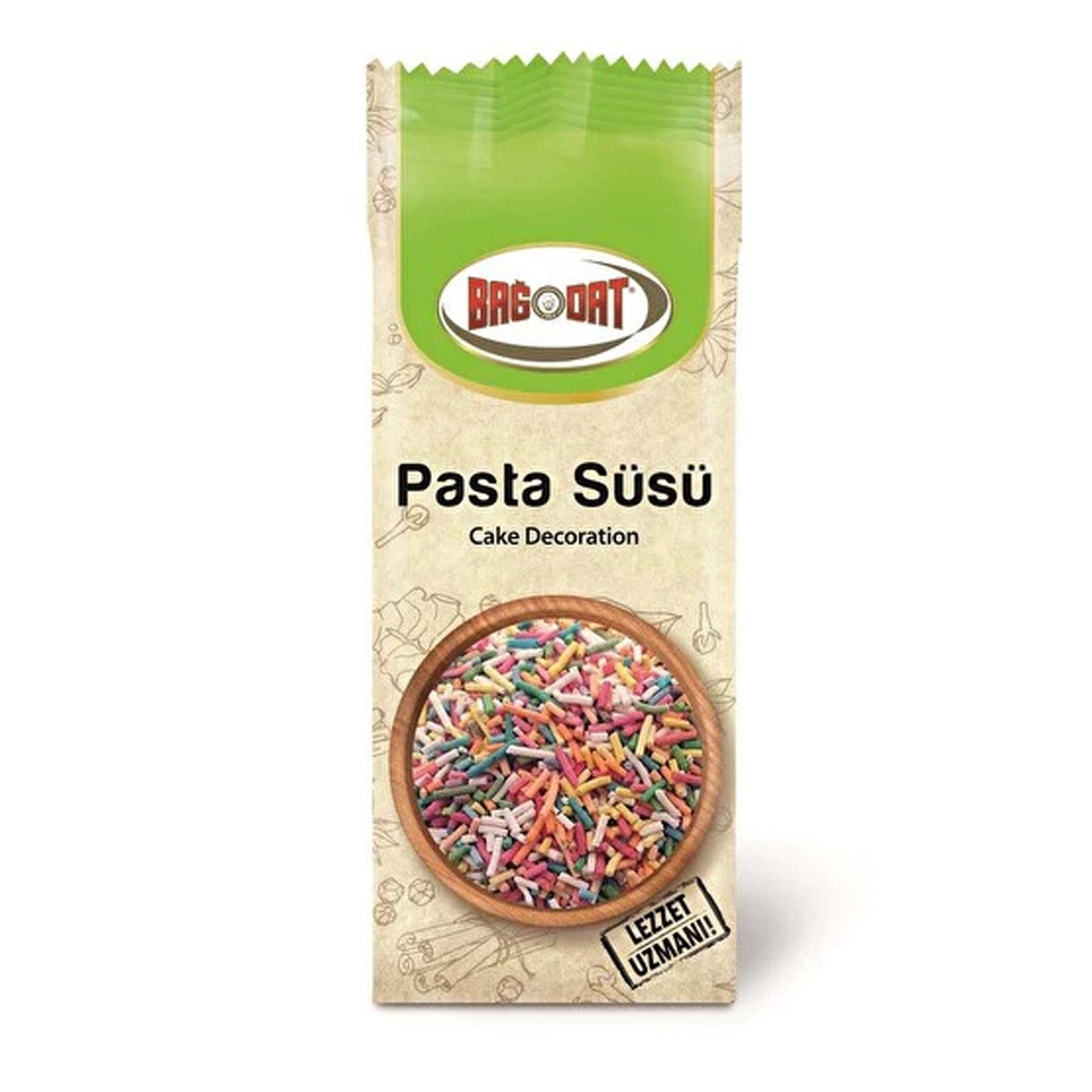 Bagdat Cake Decoration 50 g (1.76 oz) – Colorful Sprinkle Mix
