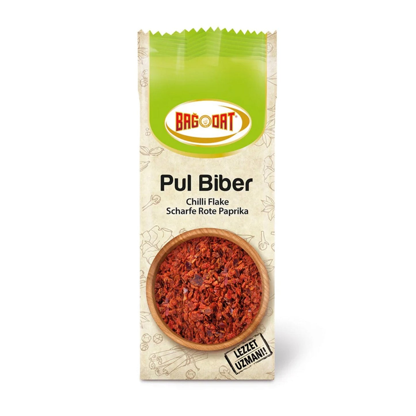 Bagdat Red Pepper Flakes 80 g (2.8 oz) – Mild & Smoky Chili