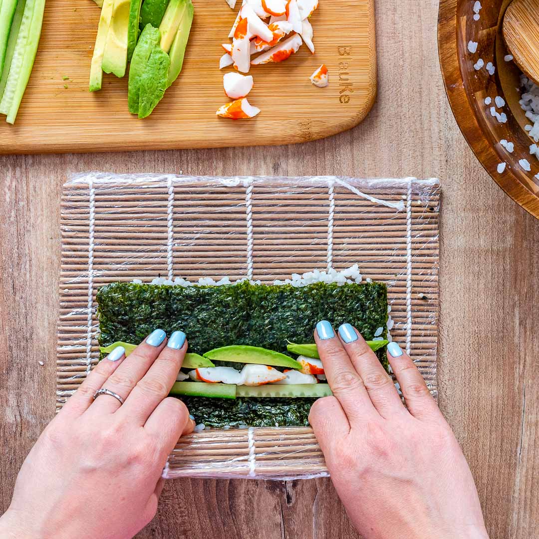 Bamboo Sushi Making Kit – 2 Rolling Mats, Rice Paddle, Spreader & 5 Pairs Chopsticks - Korvel