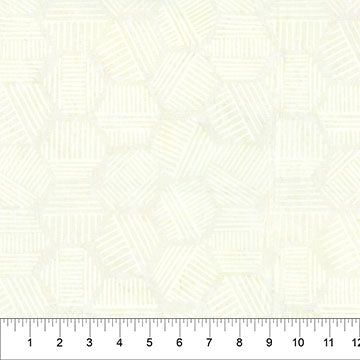 Banyan Cream Hexies Neutral Cotton Fabric 44"/45" Per Yard