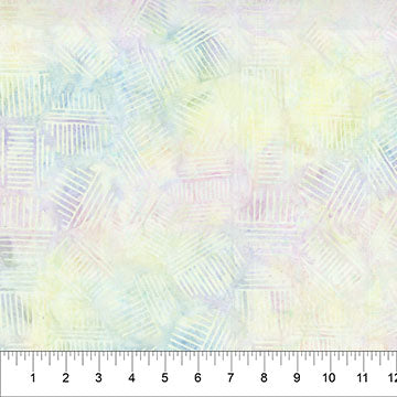 Tela de algodón neutro Banyan Pastel Multi Hexies 44"/45" por yarda