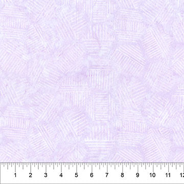 Tela de algodón hexágonos púrpura pastel Banyan 44"/45" por yarda