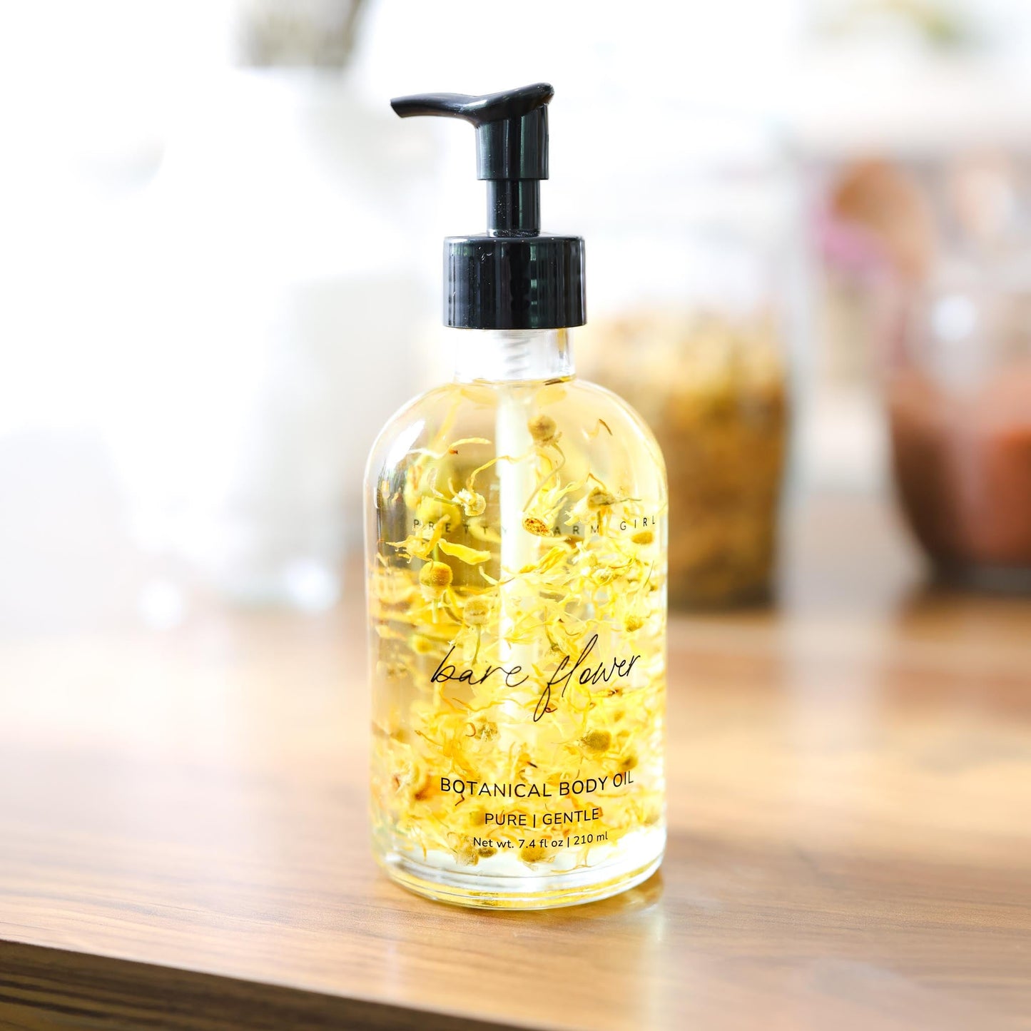 Bare Flower Natural Fragrance Free Body Oil for Sensitive Skin