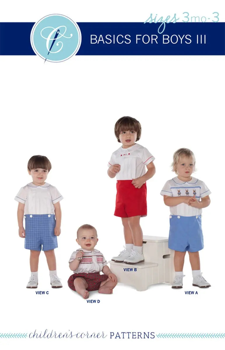 Colección de Patrones de Costura Basics for Boys III