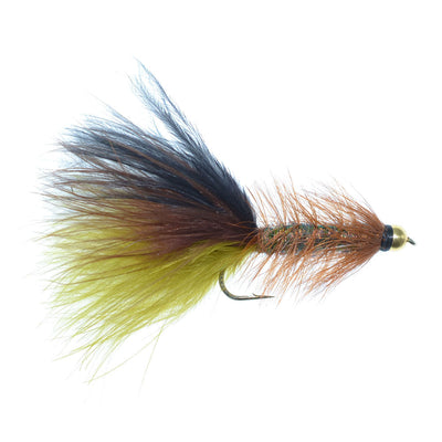 Premium Bead Head Woolly Bugger Streamer Flies - 12 Pack for Bass & Trout - Size 4 - Korvel