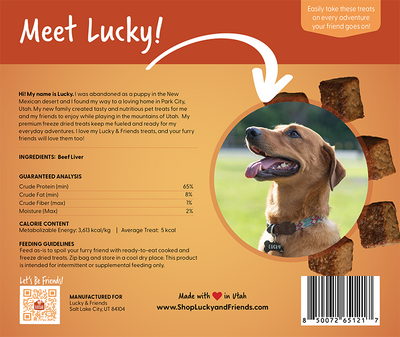 Lucky & Friends Beef Liver Dog Treats - Korvel