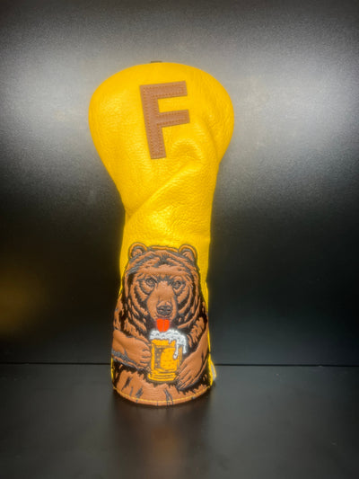 Couvre-clubs de golf fantaisie en forme d'ours