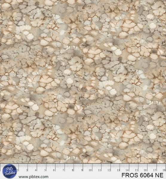 Tela de algodón Beige Neutral Frost 44"/45" por yarda