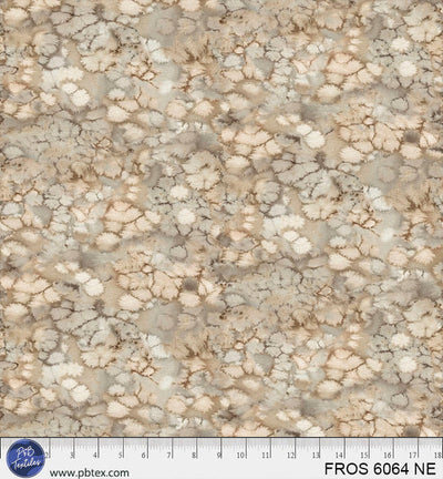 Tela de algodón Beige Neutral Frost 44"/45" por yarda