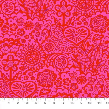 Tissu en coton Big Heaven Valentine - 44"/45" par yard