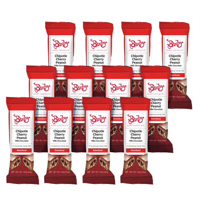 Knockout - Chocolate con leche + Chipotle + Cacahuetes + Cerezas Bing