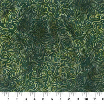 Black and Yellow Faded Swirls Cotton Wideback Fabric