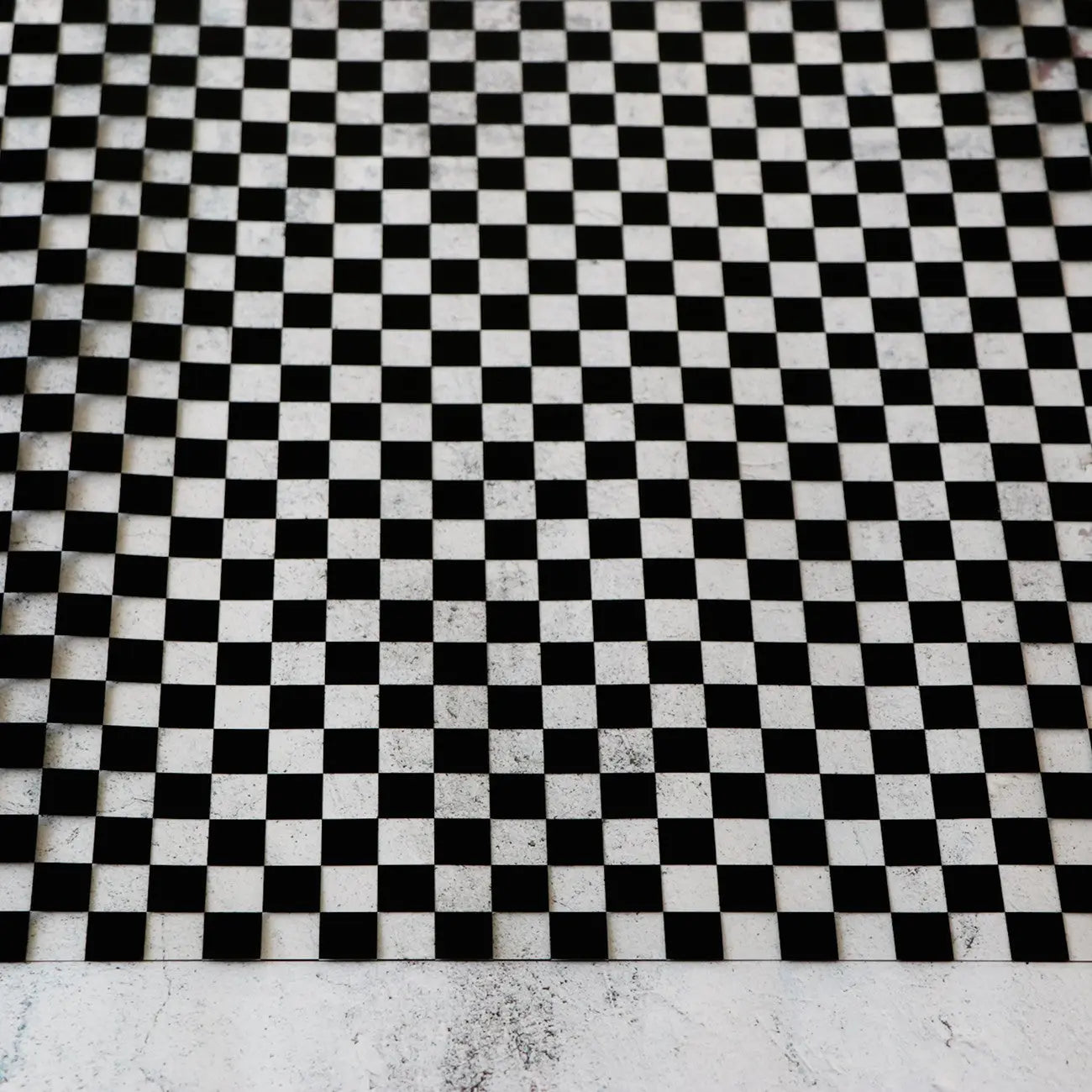 Premium Black Checkerboard Vinyl - 1/2 Yard