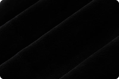 Premium Black Cuddle 3 Solid Minky Fabric - 58/60" Per Yard