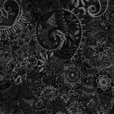 Tissu en coton Black Mystique Blender Wideback