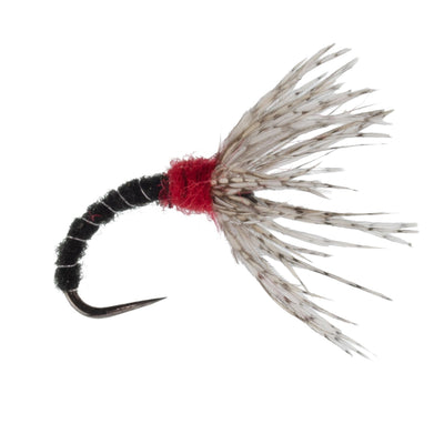 3 Pack Black Zebra Sakasa Kebari - Tenkara Flies - Size 16 - Korvel