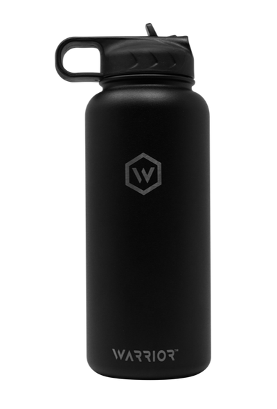 Rockwell Warrior Flask - Insulated Stainless Steel - Sleek Black Design - Korvel
