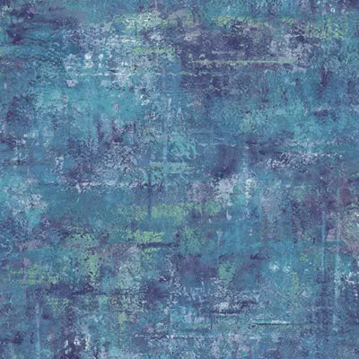 Blue Denim Mottled Blender Wideback Cotton Fabric per Yard