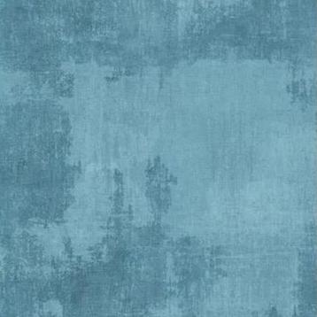 Blue Dry Brush Teal Cotton Wideback Fabric per Yard
