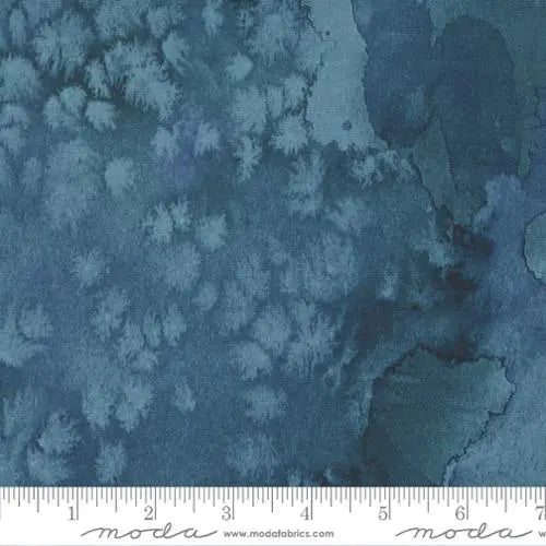 Blue Dusk Flow Watercolor Fabric - 44"/45" Per Yard
