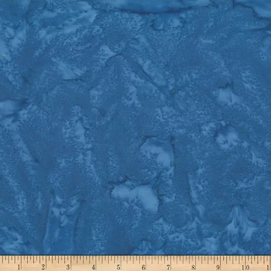 Blue Flax Wave Wideback Fabric - Premium Cotton