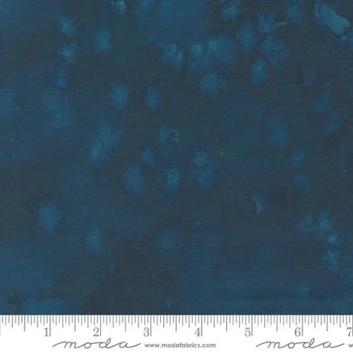 Blue Flow Prussian Blue Watercolor Fabric - 44"/45" Per Yard