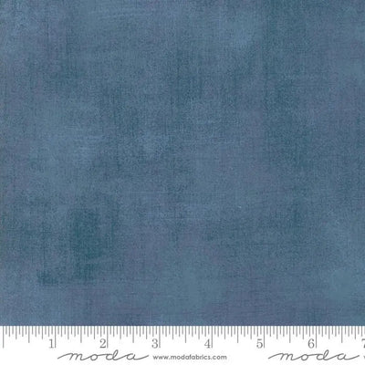 Blue Grunge Basics Harbor Cotton Fabric - 44"/45" Per Yard