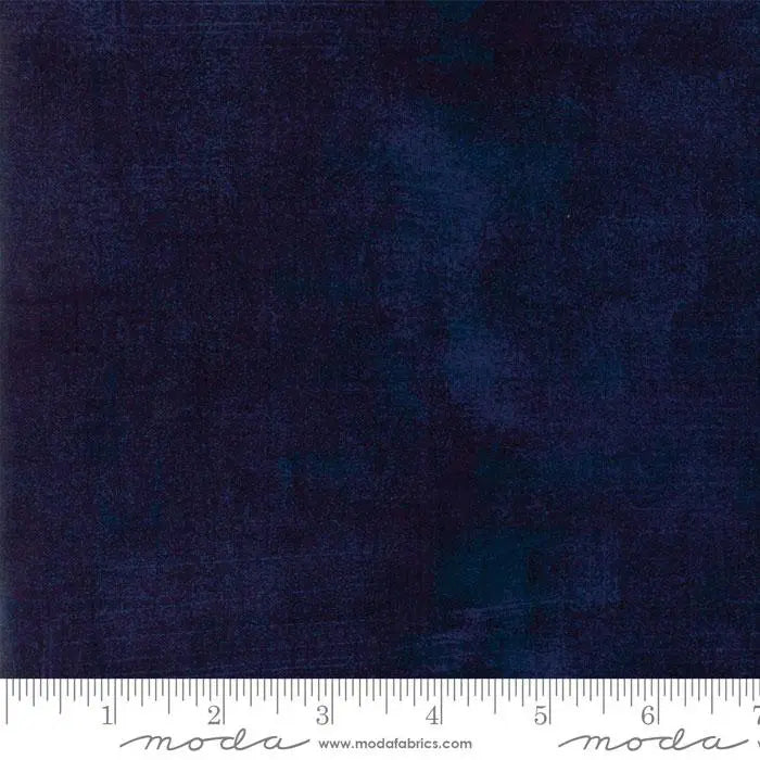 Blue Grunge Basics Peacoat Fabric - 44"/45" Per Yard