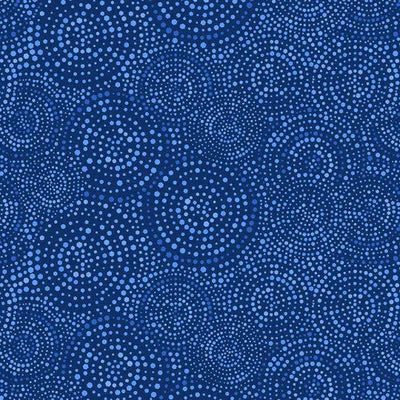 Blue Hexi Dots Cotton Wideback Fabric - Perfect for Large Projects