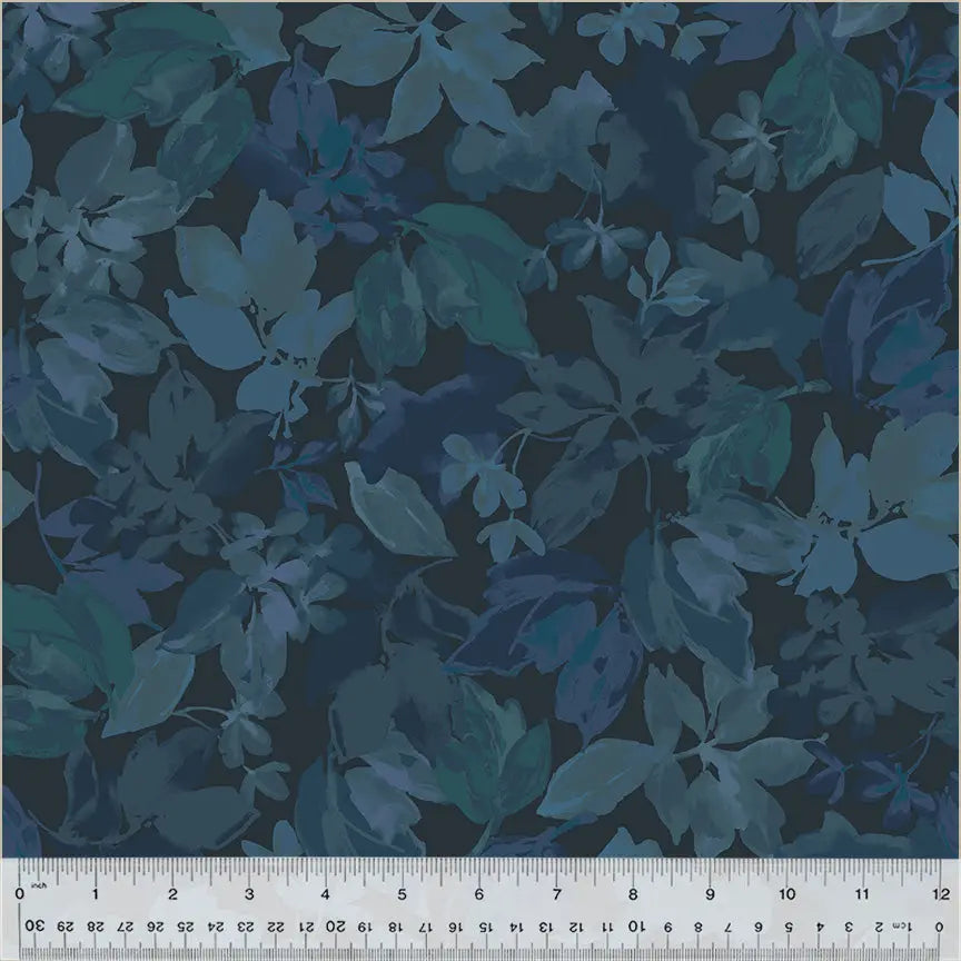 Tela de algodón Blue Lush Marine Wideback por yarda