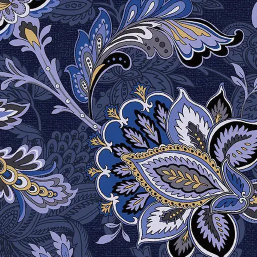 Blue Navy Cotton Wideback Fabric for Crafting