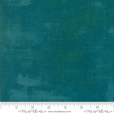 Blue Turquoise Grunge Basics Saxony Fabric - 44"/45" Per Yard