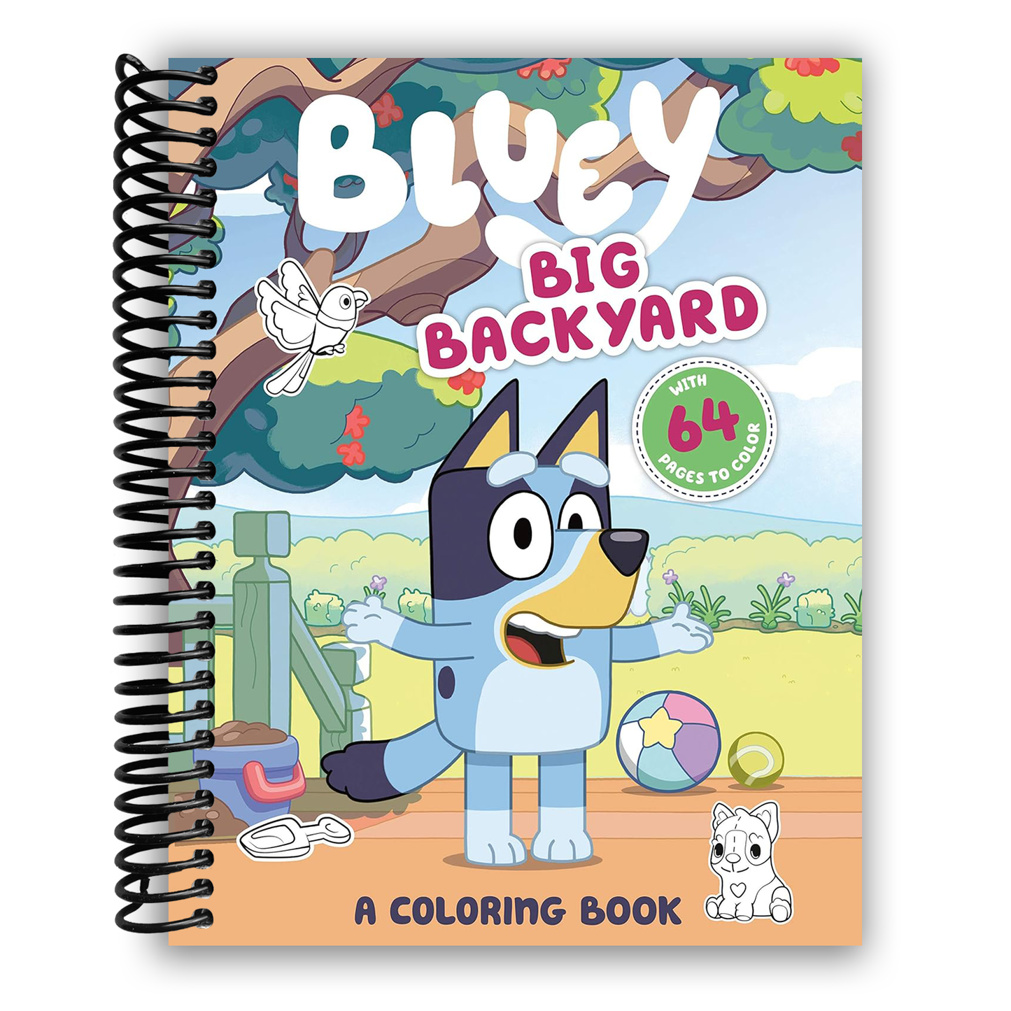 Bluey: Big Backyard Adventure Coloring Book (Spiral Bound) - Korvel