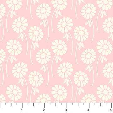 Tela de algodón Blush Pop Sugar Daisy Flourish - 44"/45" por yarda