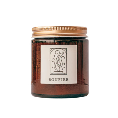 Bonfire Fine Fragrance Candle – Clove, Smoke, Leather & Blackberry - Korvel